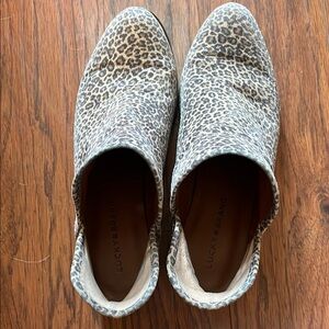 Lucky Brand Leopard Print Women's Shoes - Genuine Suede 9.5